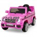 Best Choice Products 12V Licensed Mercedes-Benz G65 SUV Ride On Car w/ Parent Control Built In Speakers AUX Jack - Pink   